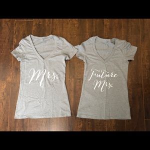 *SOLD* Future Mrs and Mrs T-Shirts